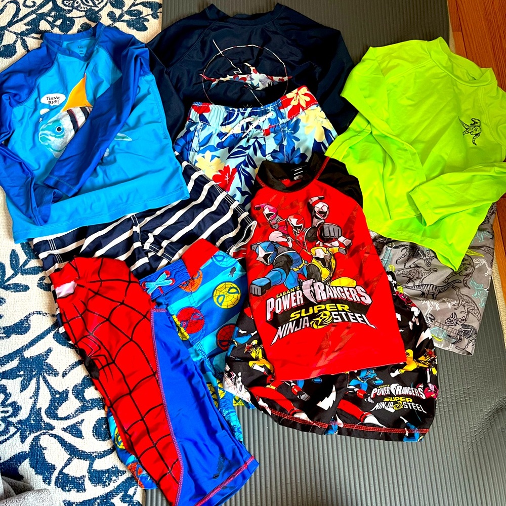 Boys 4/5 xs swim suit bundle